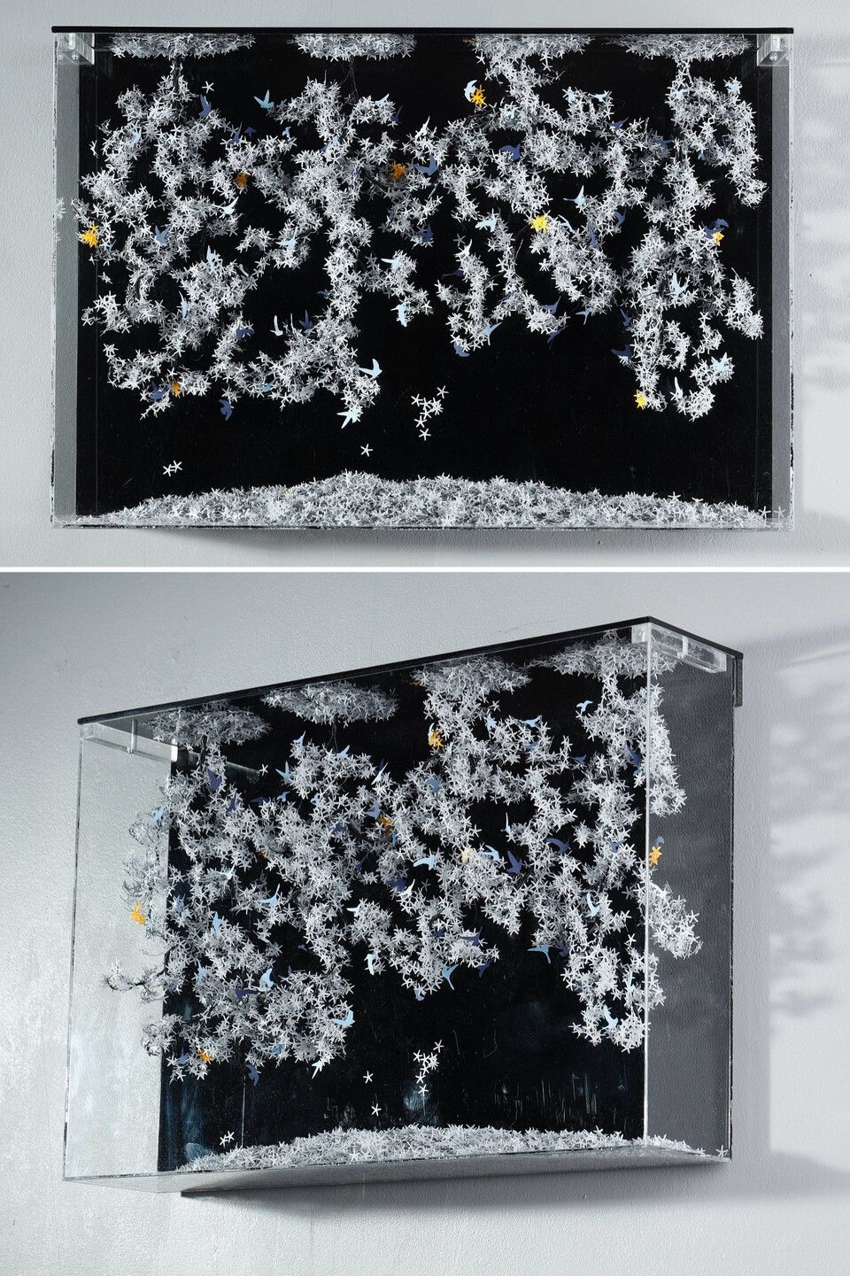 Metal And Paper Creation By Lebanese Artist Nayla Tabet &Quot;The Bird Effect&Quot.