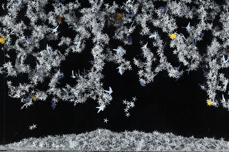 Metal And Paper Creation By Lebanese Artist Nayla Tabet &Quot;The Bird Effect&Quot. photo buy