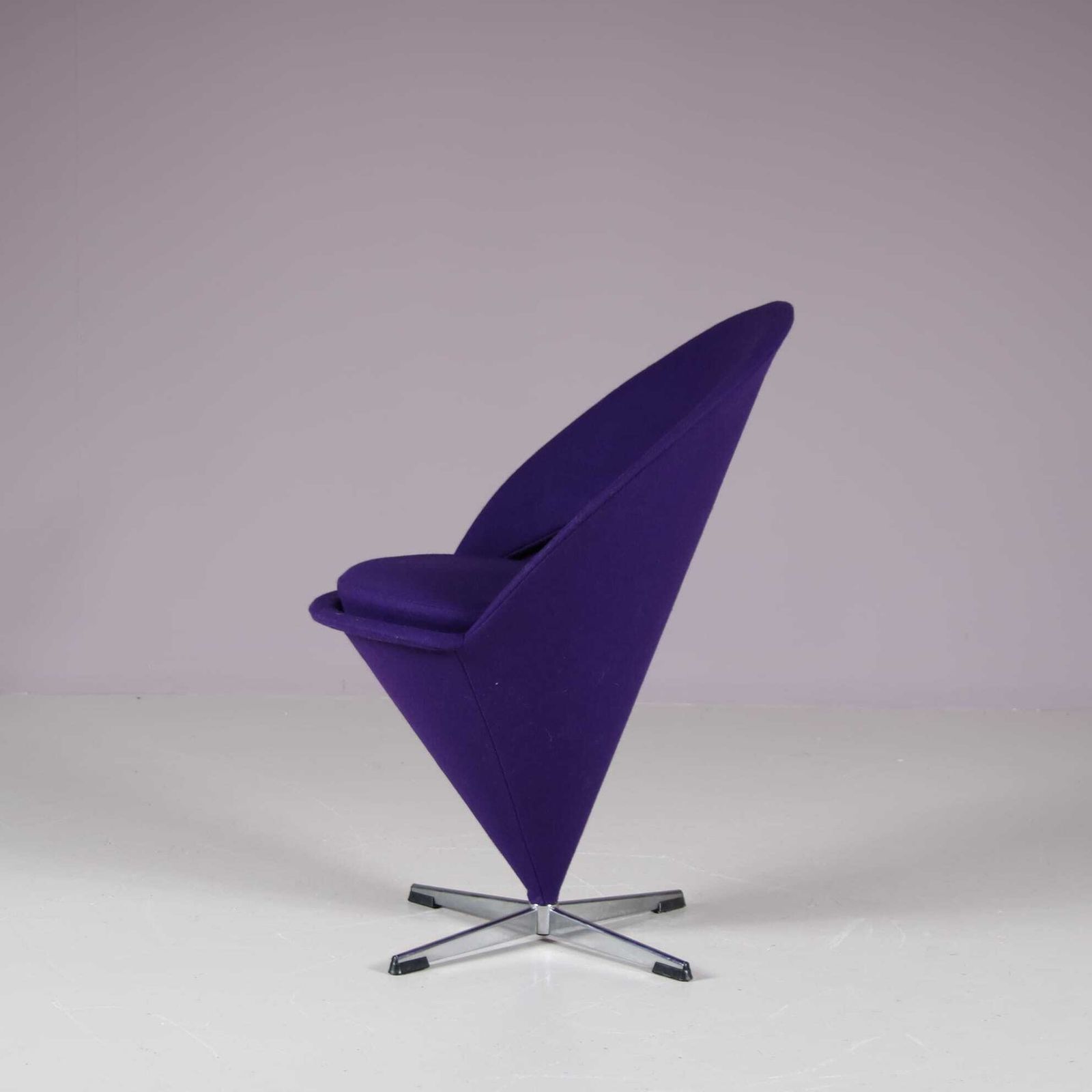 1960s “Cone” Chair By Verner Panton For Plus Linje, Denmark photo Furniture