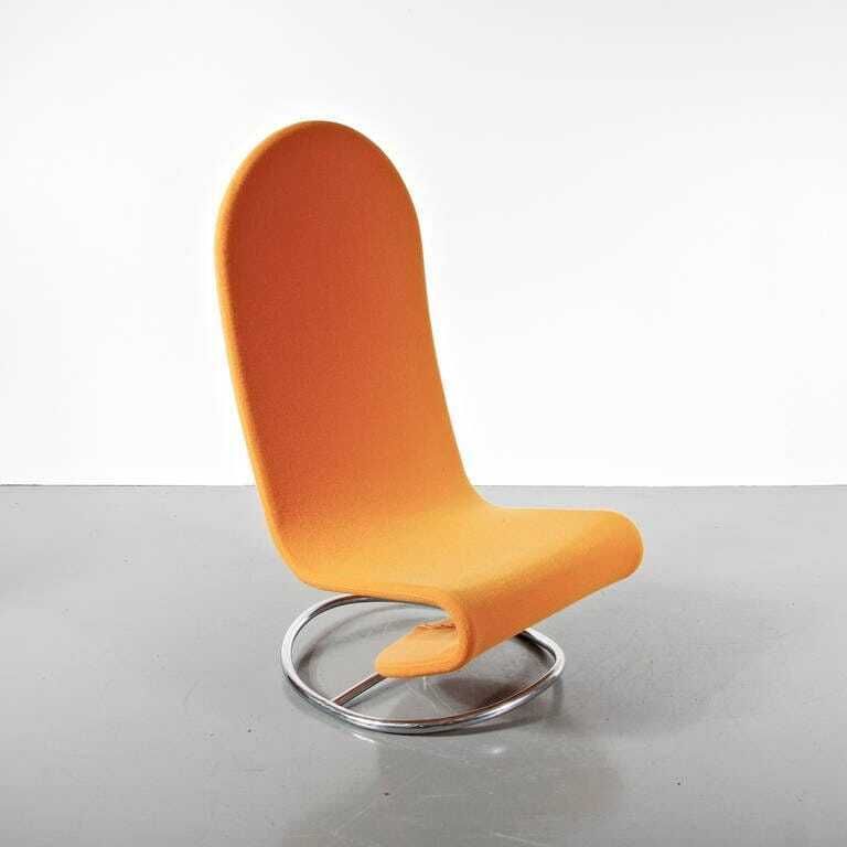 1970s “1 2 3” Rocking Chair By Verner Panton For Fritz Hansen, Denmark