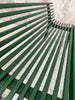 Dark Green Low Backed Wooden Garden Bench photo vinterior