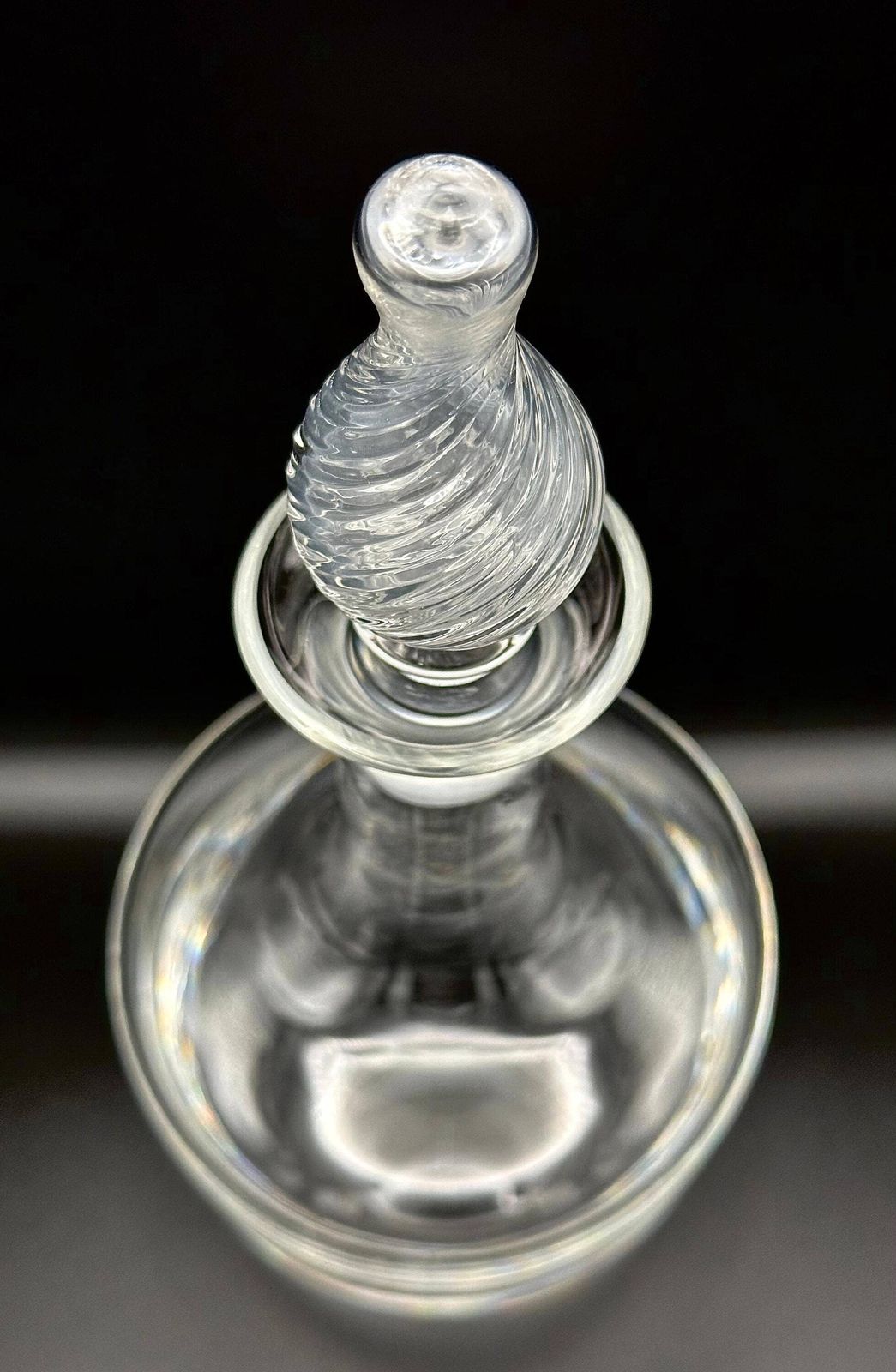 photo furniture Authentic 1960s Hadeland Crystal Decanter By Willy Johansson