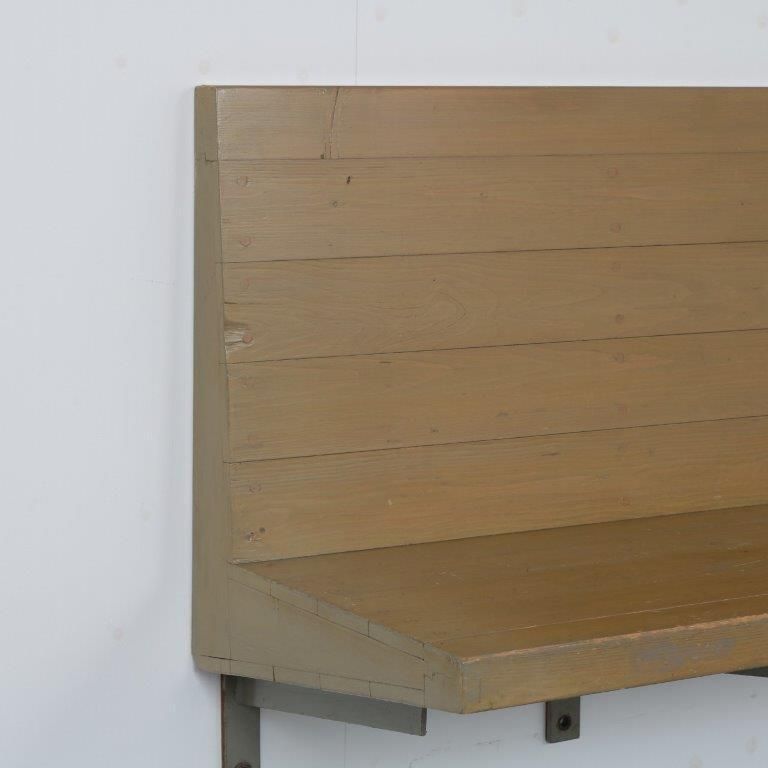 Rare Dom Hans Van Der Laan Wall Mounted Bench, Netherlands 1970 photo vintage