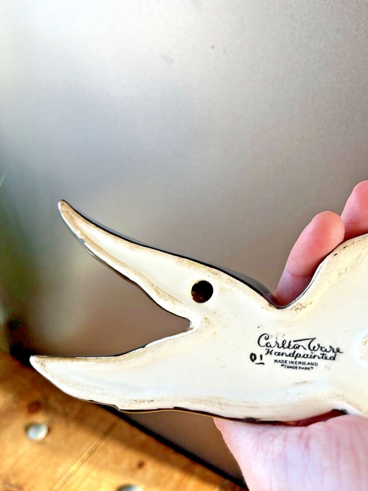 Original 30s Carlton Ware Goodness My Guinness Flying Toucan Wall Plaque Ga 2221 photo vinterior