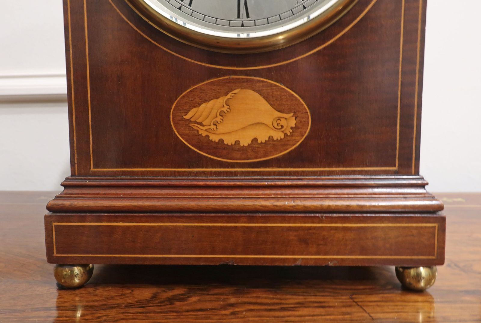 Edwardian Mahogany Single Fusee Timepiece Mantel Clock By W. Burton photo Home Decor