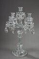 Pair Of Glass Candelabras With Crystal Pendants photo buy