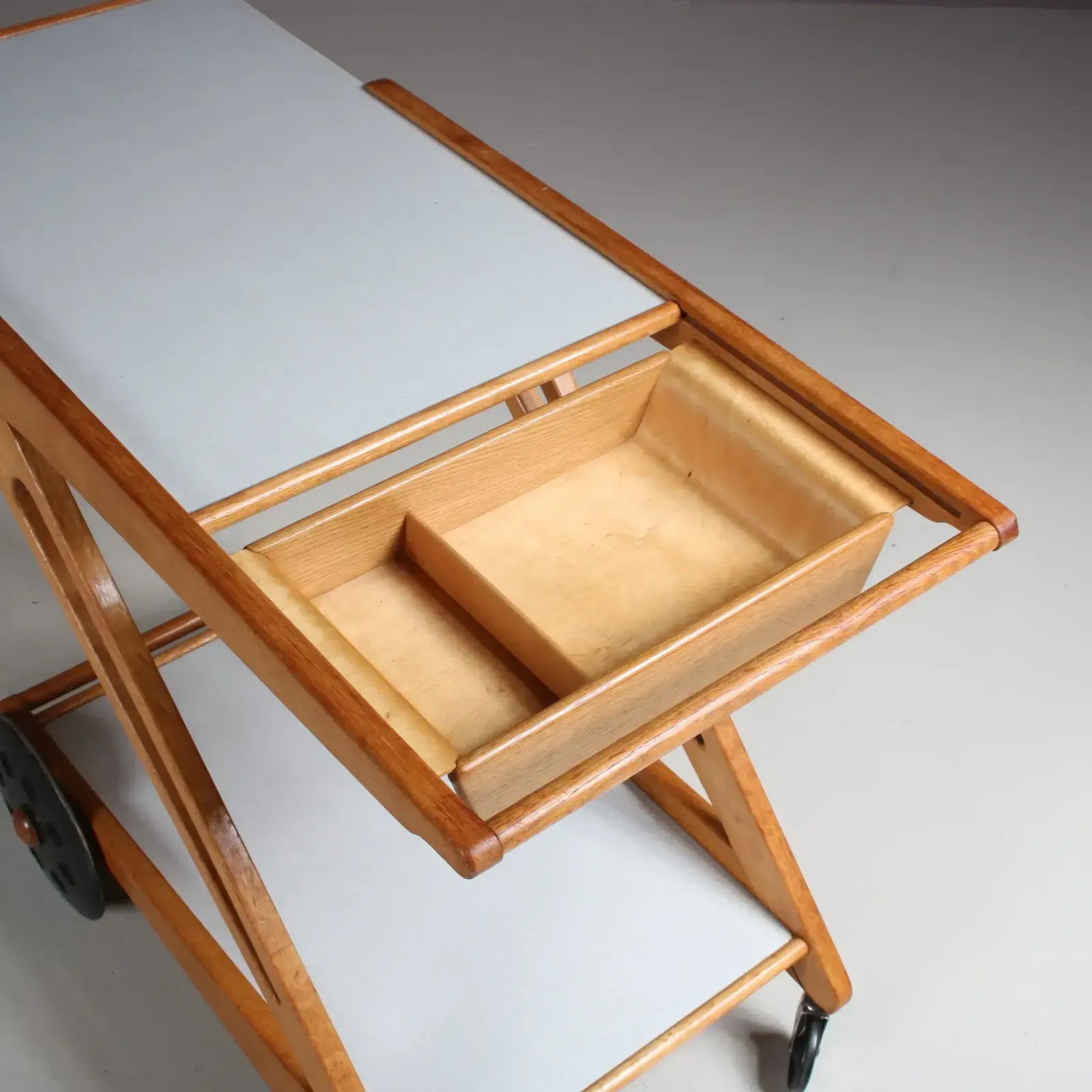 Cees Braakman “Mobilo Pe03” Trolley For Pastoe, Netherlands 1950 photo vintage
