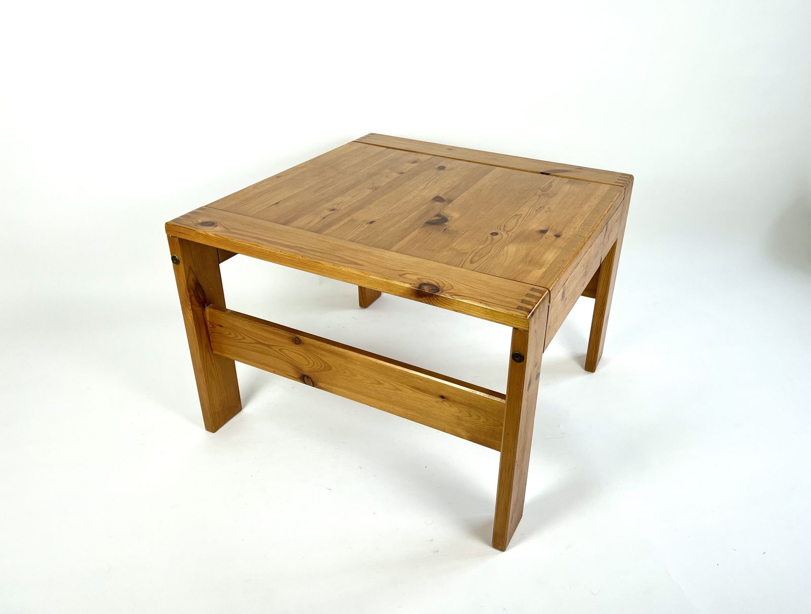 photo vinterior Vintage Pine Coffee Table, France 1970s