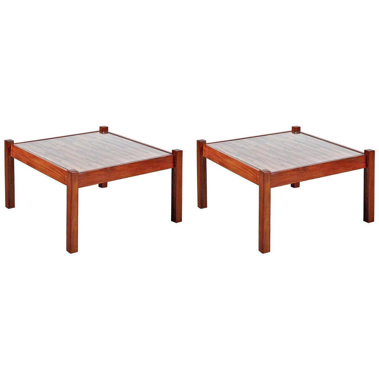 1960s Percival Lafer Pair Of Coffee Tables