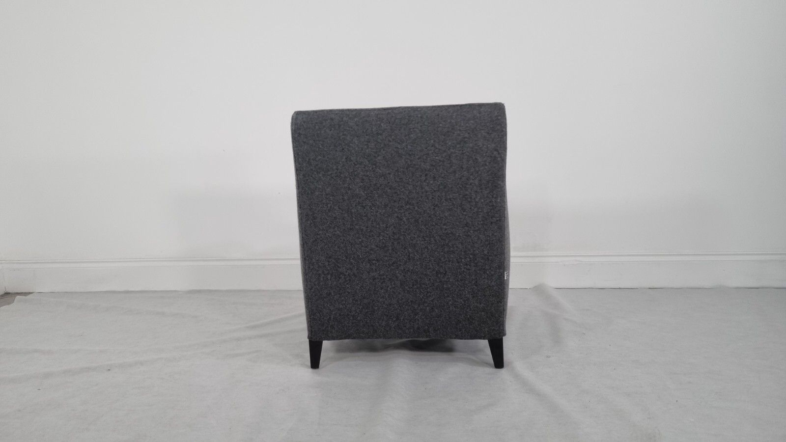 1524.0 Bb Italia Florence F3 Armchair In Charcoal Wool In Stunning Condition photo