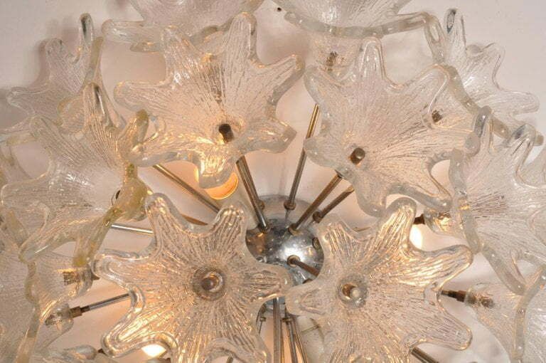1960s Pair Of Sputnik Wall Lamps Or Sconces By Paolo Venini For Veart, Italy photo Lighting