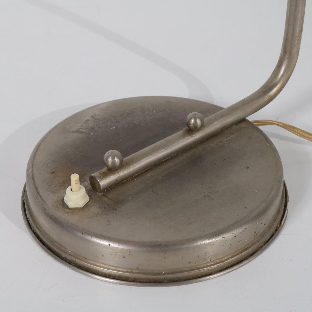 1930s Daalderop Chrome Metal Desk Lamp photo vinterior