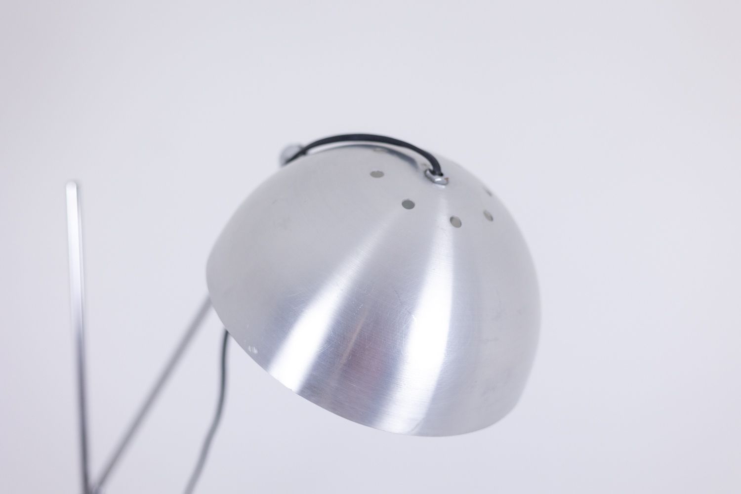 Maison Jansen. Polished And Brushed Metal Floor Lamp. 1970s. photo vinterior