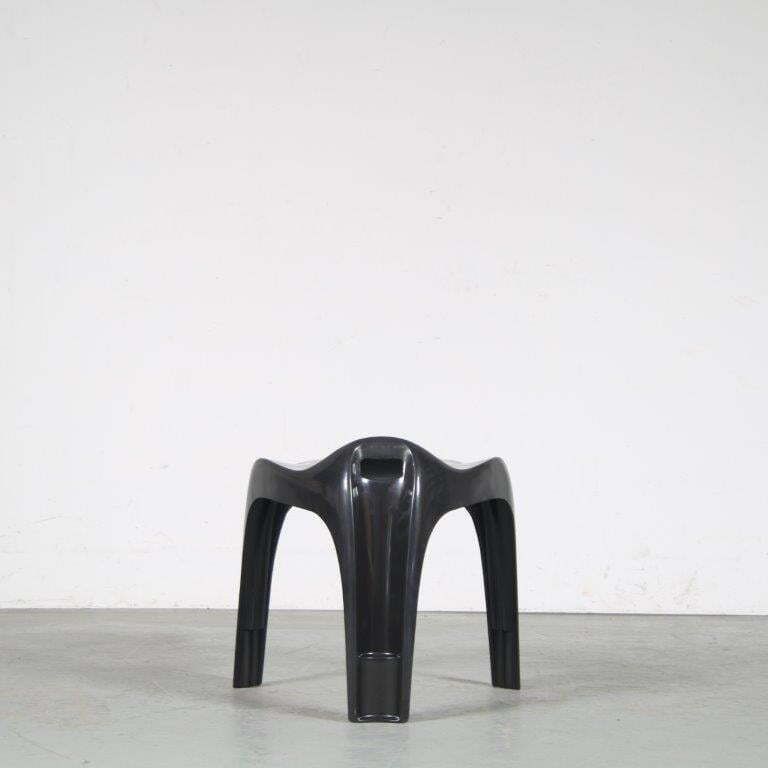 2000s Black “Casalino” Stool By Alexander Begge For Casala, Germany – Large Stock! photo 84.0
