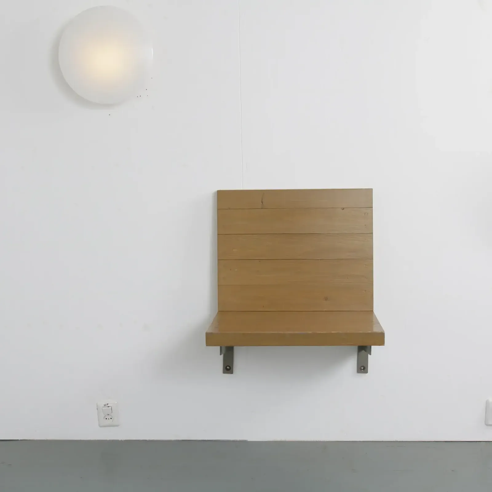 Rare Dom Hans Van Der Laan Wall Mounted Seat, Netherlands 1970 photo Furniture