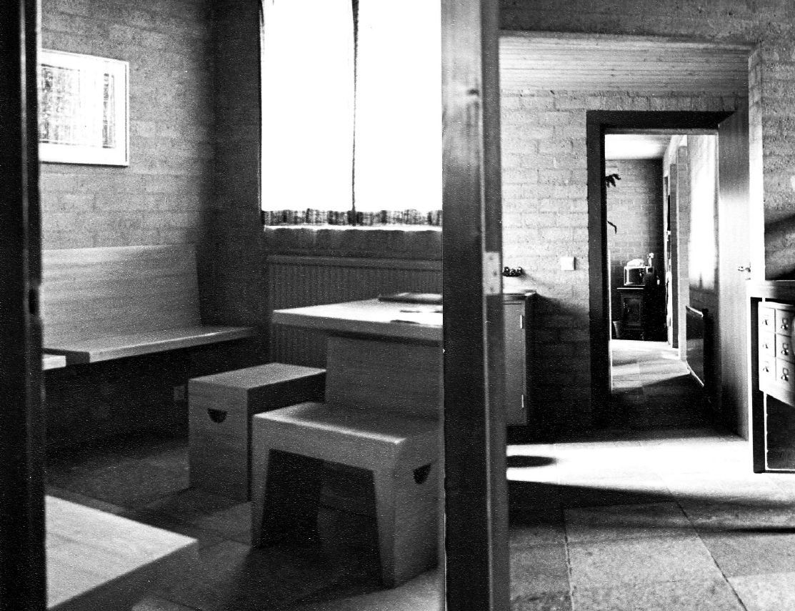 photo vintage Rare Dom Hans Van Der Laan Wall Mounted Bench, Netherlands 1970