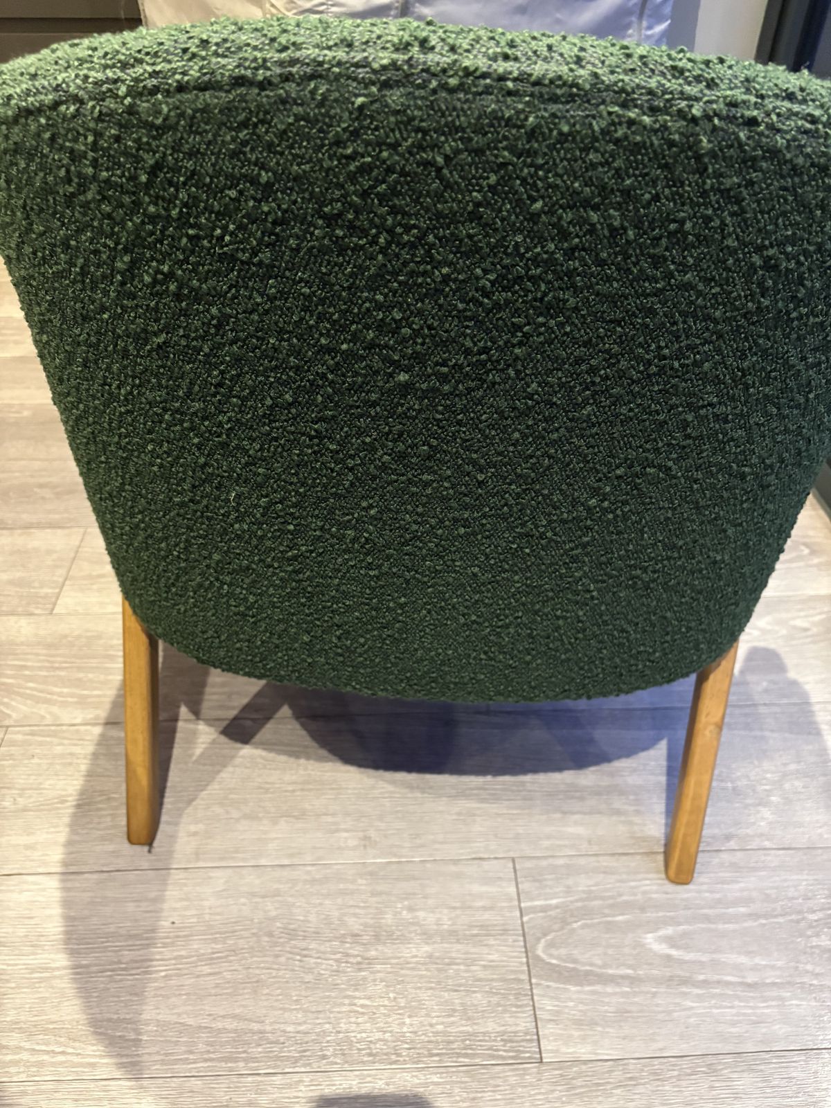 Green Boucle Chair, 21st Century photo furniture