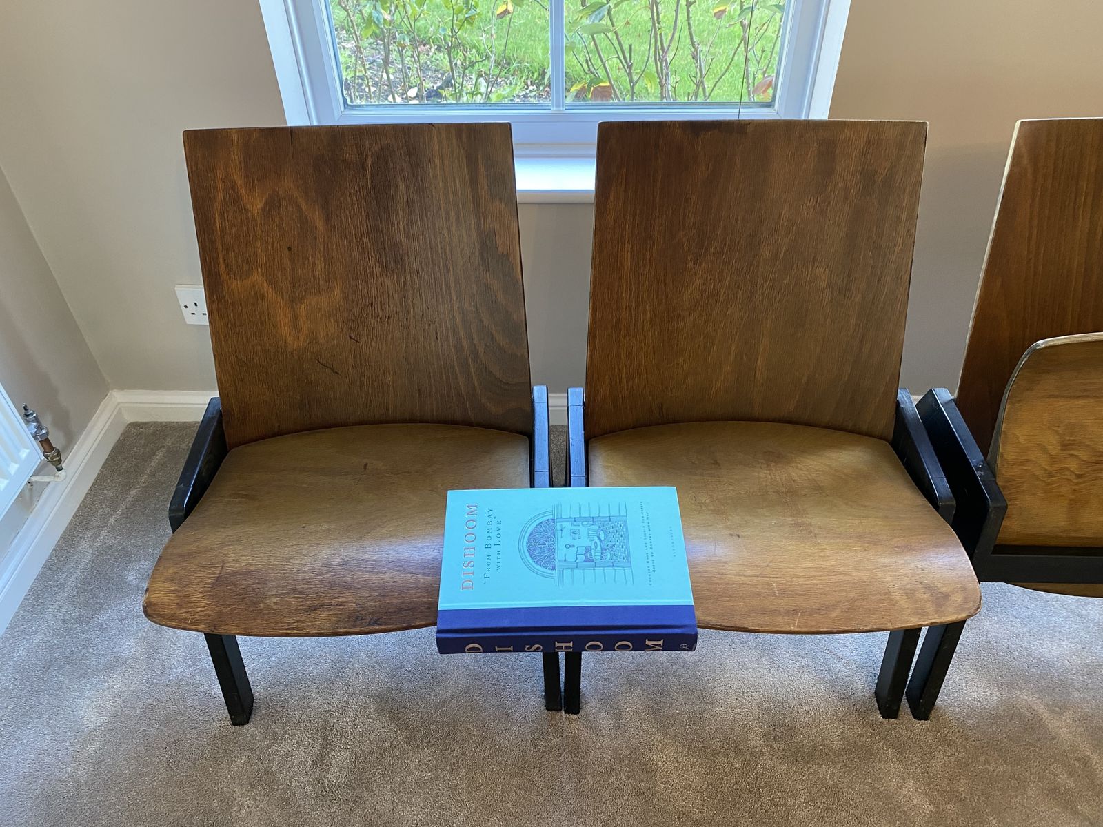 4 Folding Auditorium Chairs   1970s   West Germany photo for sale