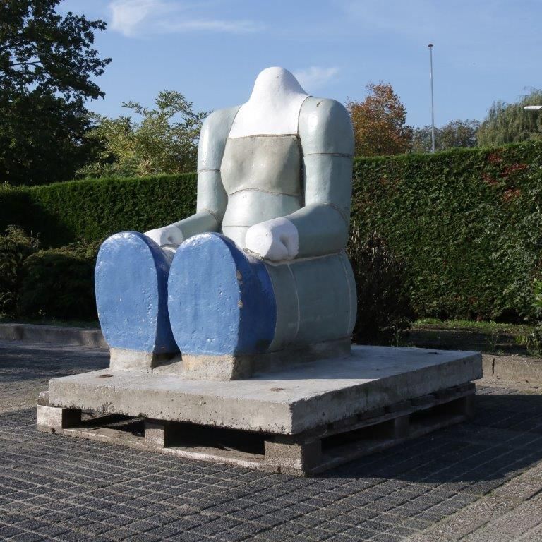 “Sitting Figure” Sculpture By Jan Snoeck, Netherlands 1980 photo vinterior