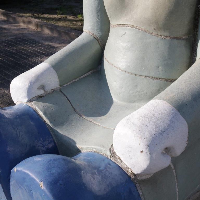 8773.0 “Sitting Figure” Sculpture By Jan Snoeck, Netherlands 1980 photo