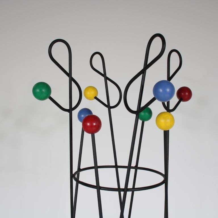 1950s “Clé De Sol” Coat Rack By Roger Feraud From France photo 829.0