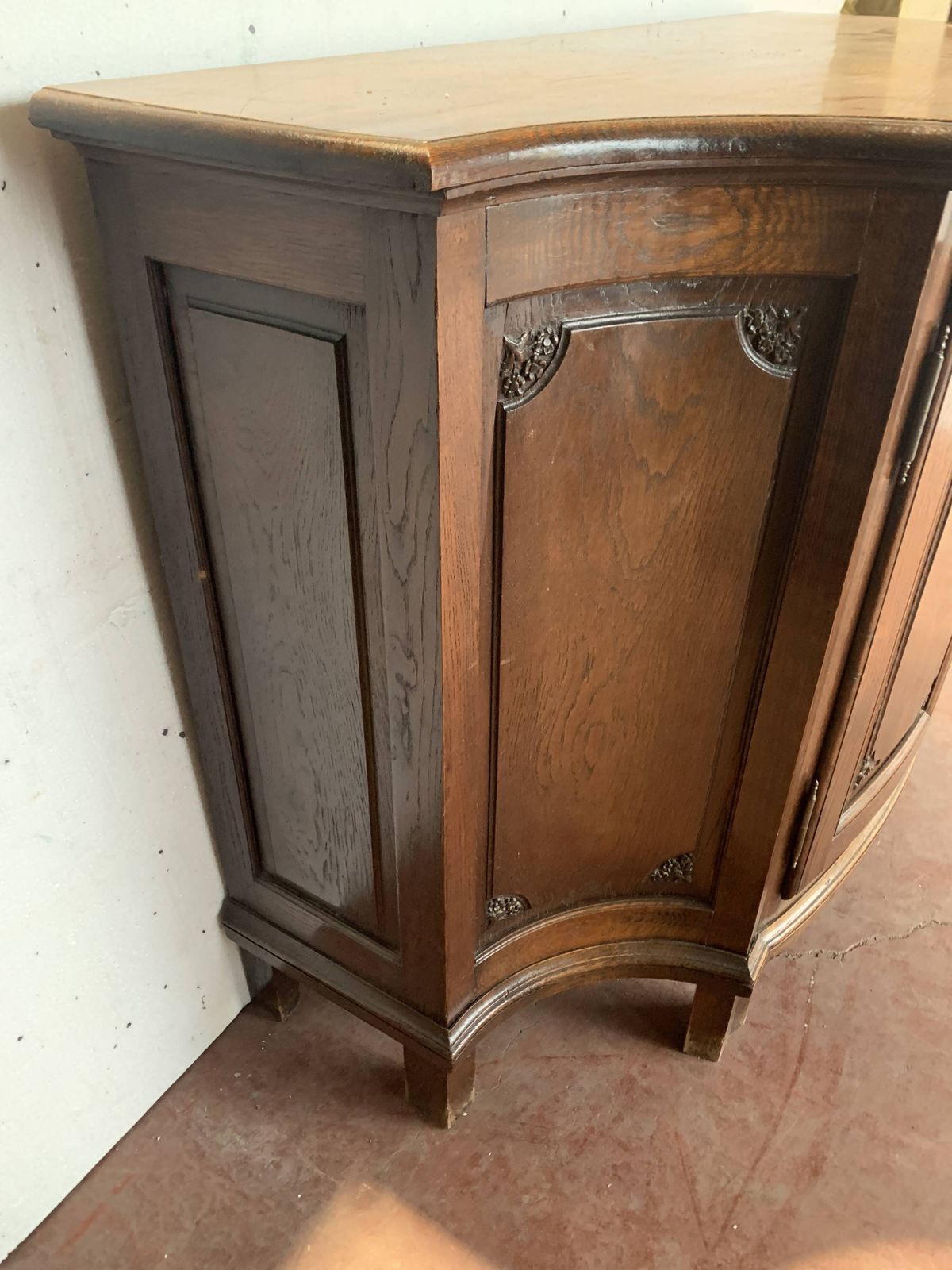 Louis XIV Style Sideboard In Solid Oak 19th Century photo vinterior