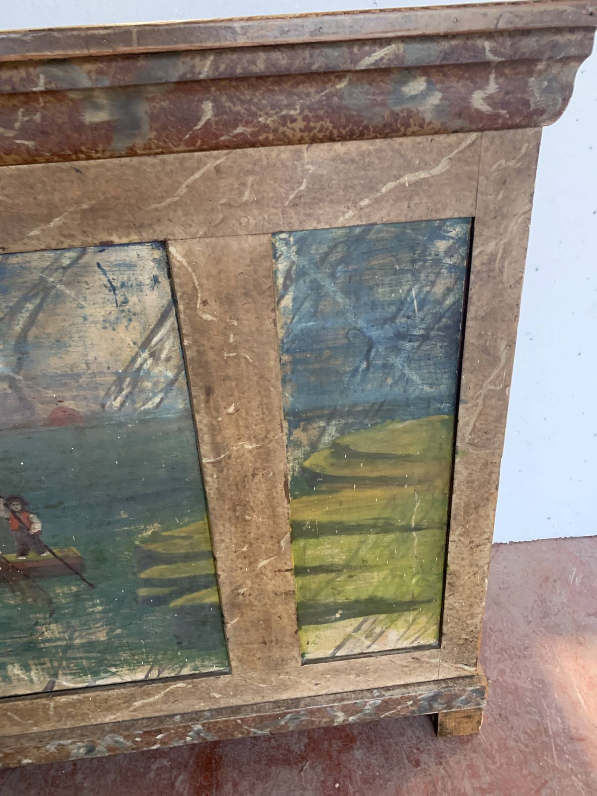 Small Flemish Style Counter In Patinated Fir  20th Century photo vintage