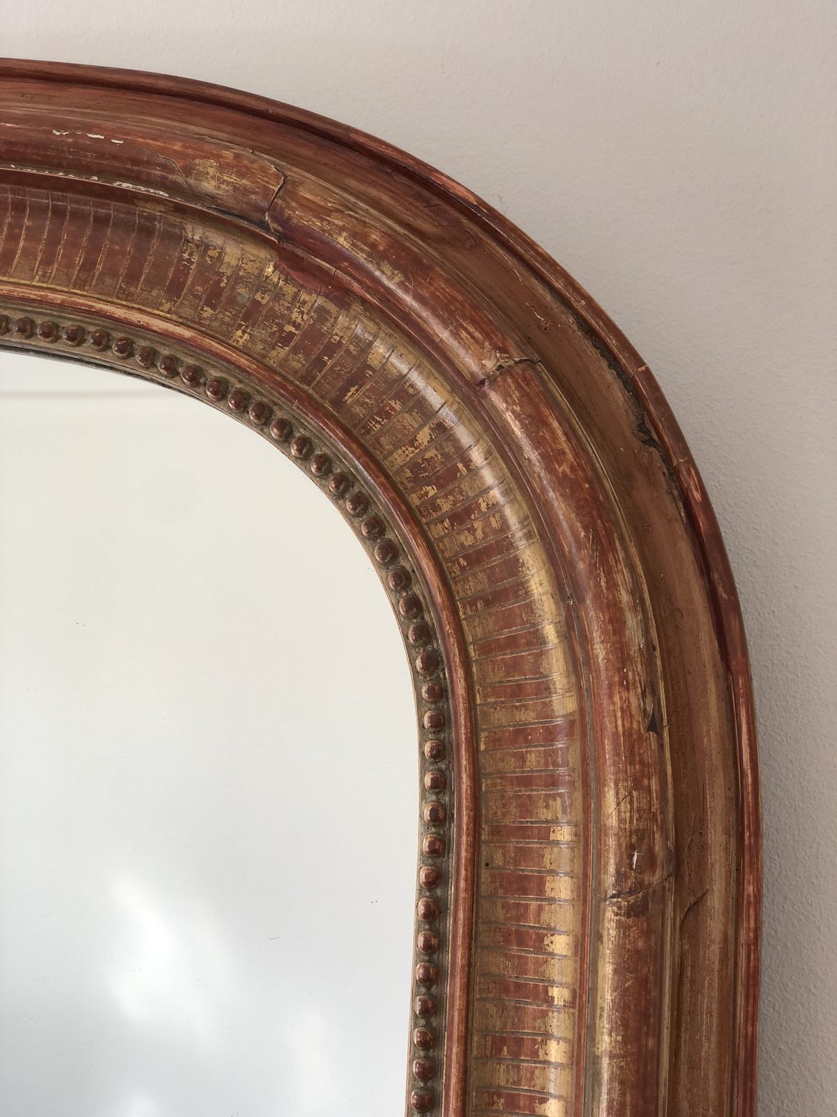 Large Antique French Louis Philippe Giltwood Mirror – Late 19th Century photo buy