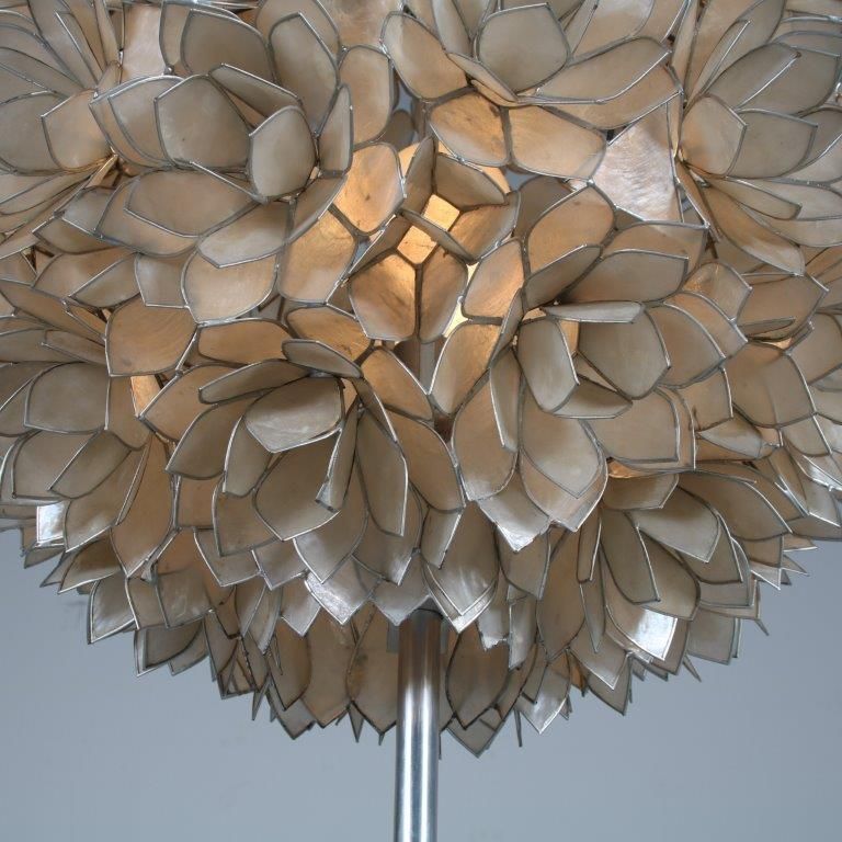 Lighting 1960s “Mother Of Pearl” Floor Lamp By Rausch, Germany 1960 photo