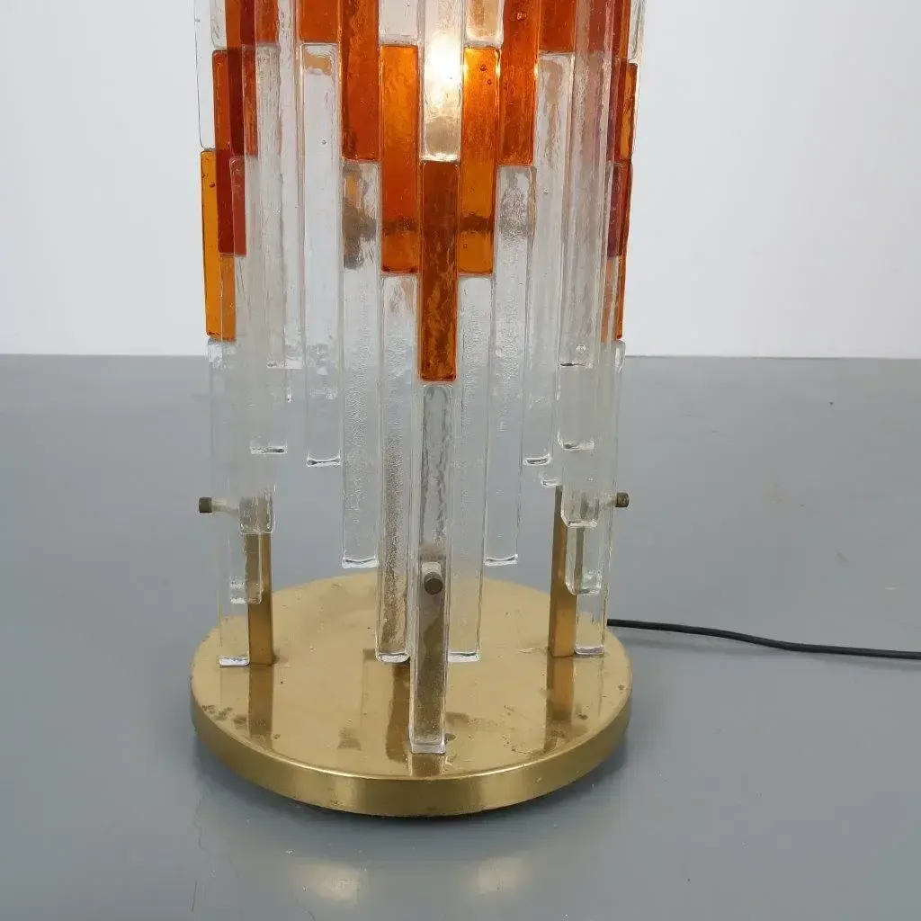 photo furniture Glass Floor Lamp By Poliarte, Italy 1960