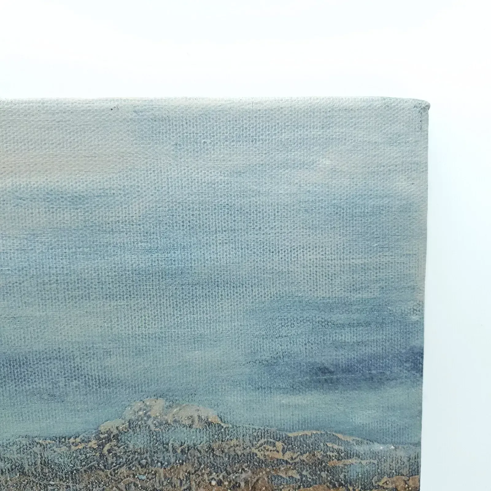 Signed Karen Picton Mud On Canvas Original Painting Dartmoor Earth Land Inspired photo buy