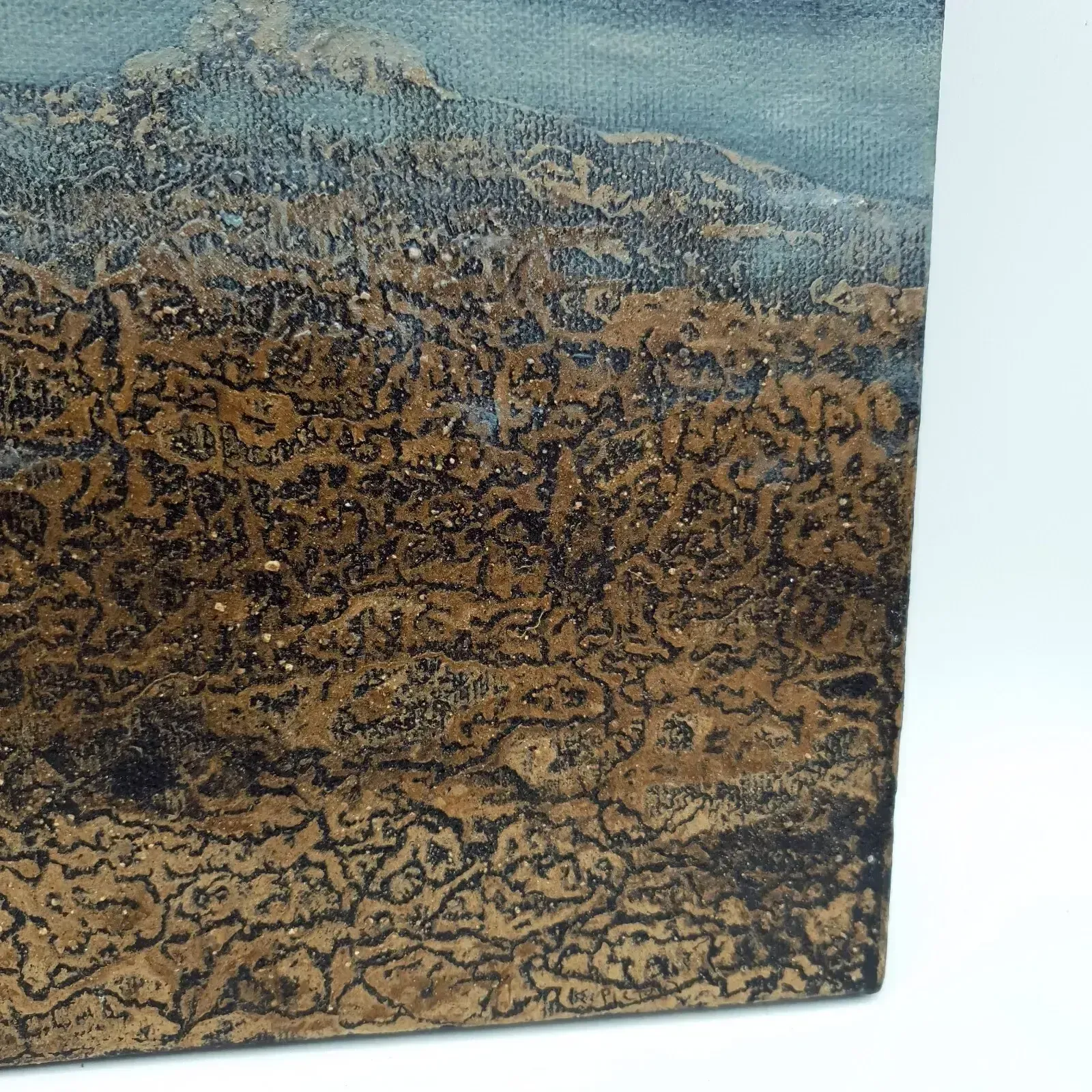 photo for sale Signed Karen Picton Mud On Canvas Original Painting Dartmoor Earth Land Inspired