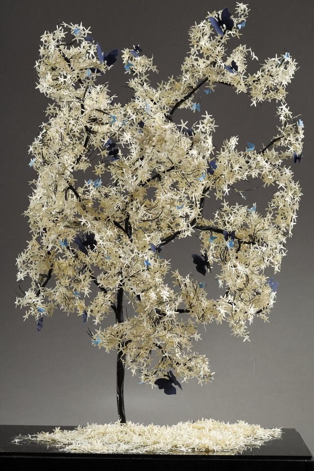 Metal And Paper Creation By Lebanese Artist Nayla Tabet, The Butterfly Tree photo 2458.0