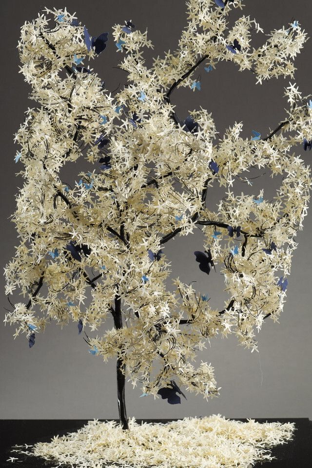 photo furniture Metal And Paper Creation By Lebanese Artist Nayla Tabet, The Butterfly Tree