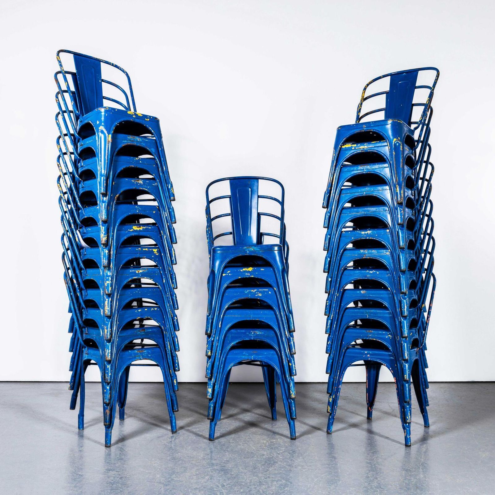 1950's Original Tolix Model A Dining Outdoor Chairs