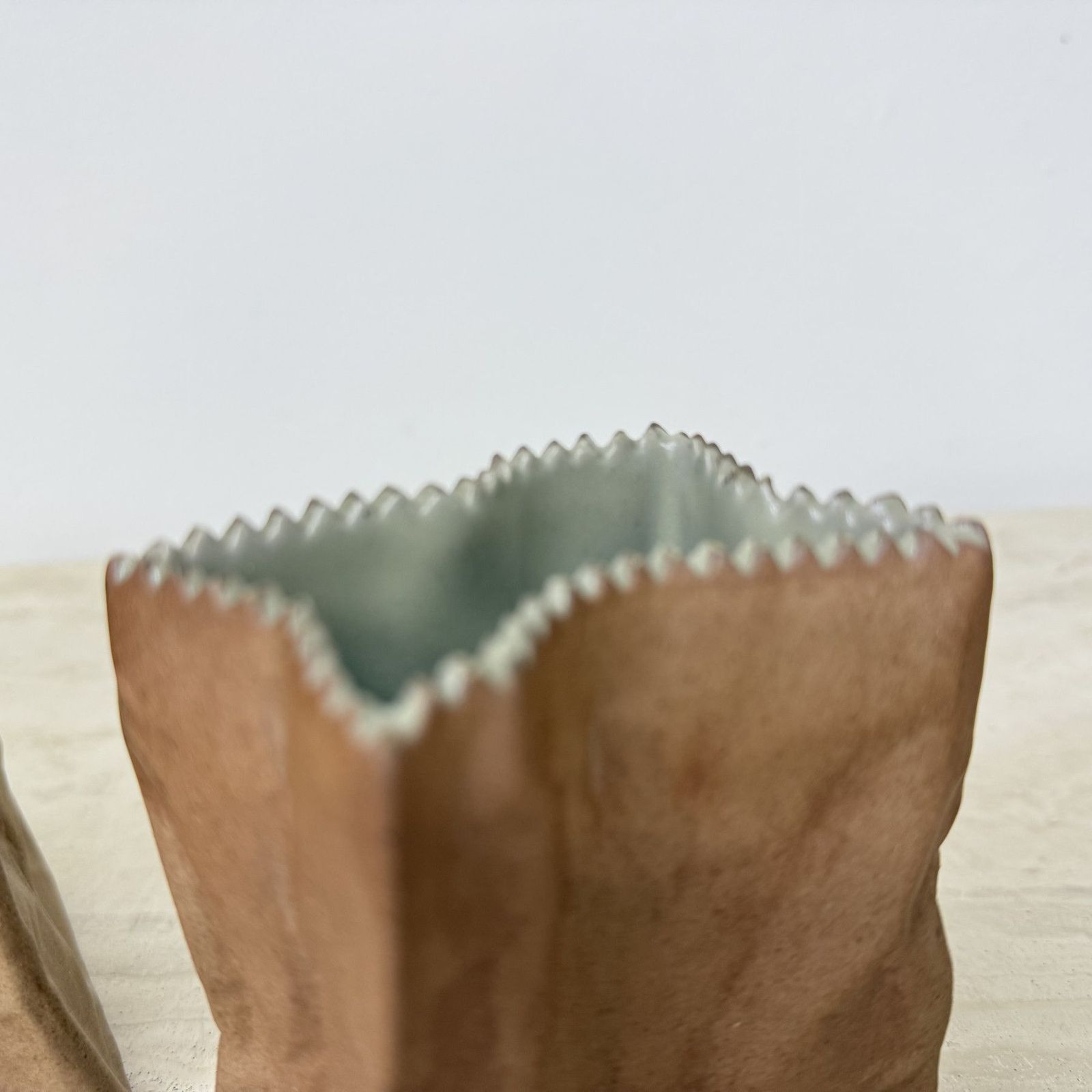 Set Of 2 Rosenthal Paper Bag Vase By Tapio Wirkkala , 1970’s photo for sale