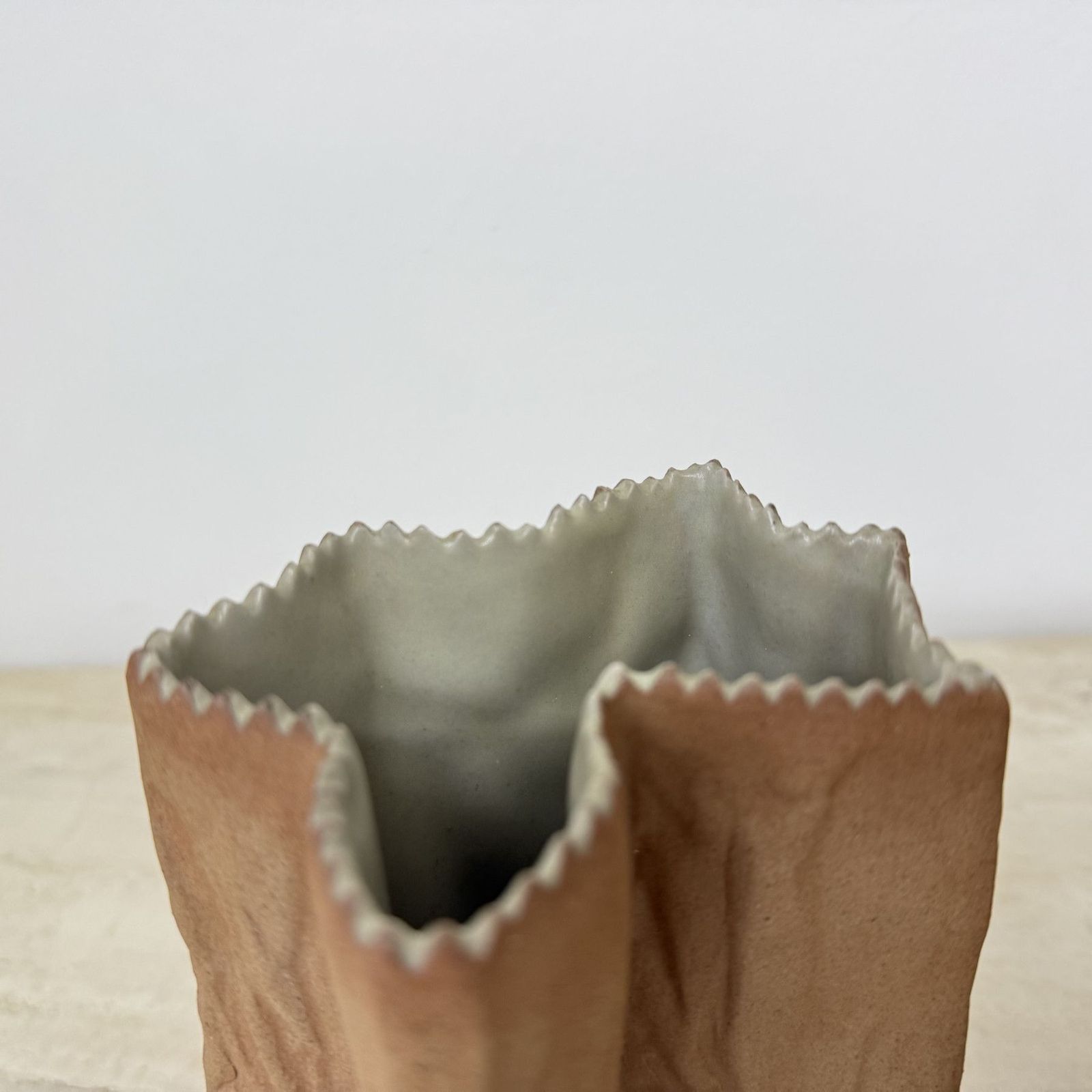 Set Of 2 Rosenthal Paper Bag Vase By Tapio Wirkkala , 1970’s photo Home Decor