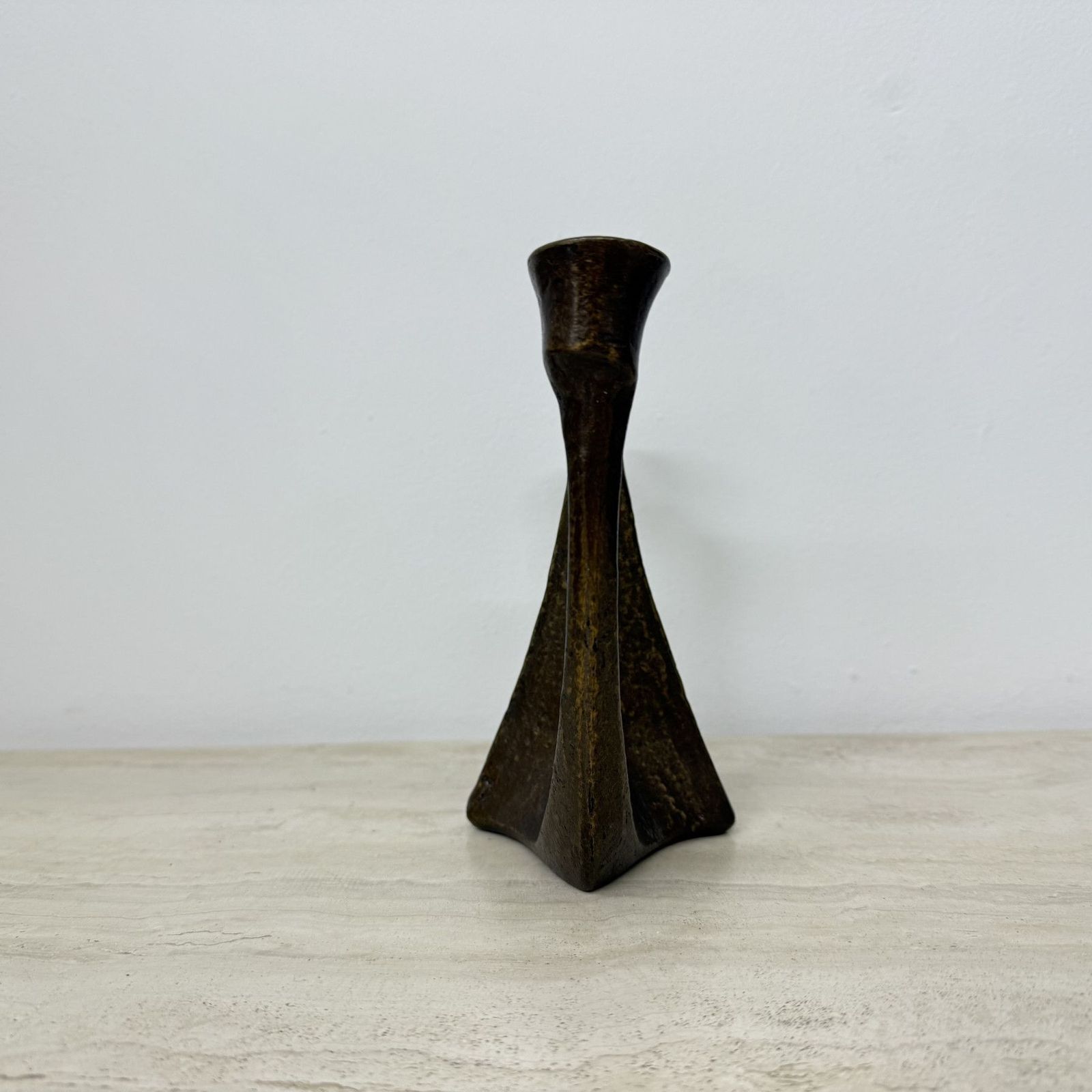 Brutalistische Bronzen Kandelaar Van Horst Dalbeck, Jaren 1970, Duitsland photo furniture