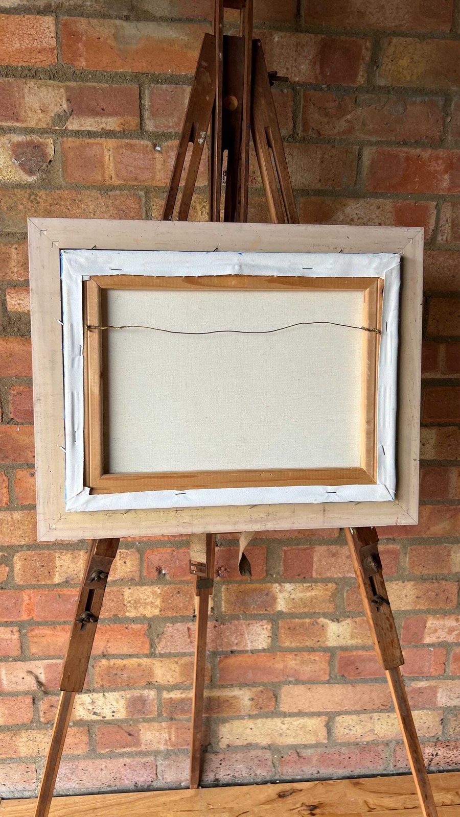 photo furniture Late 20th Century Oil Painting – Dual Portrait With Vibrant Colours