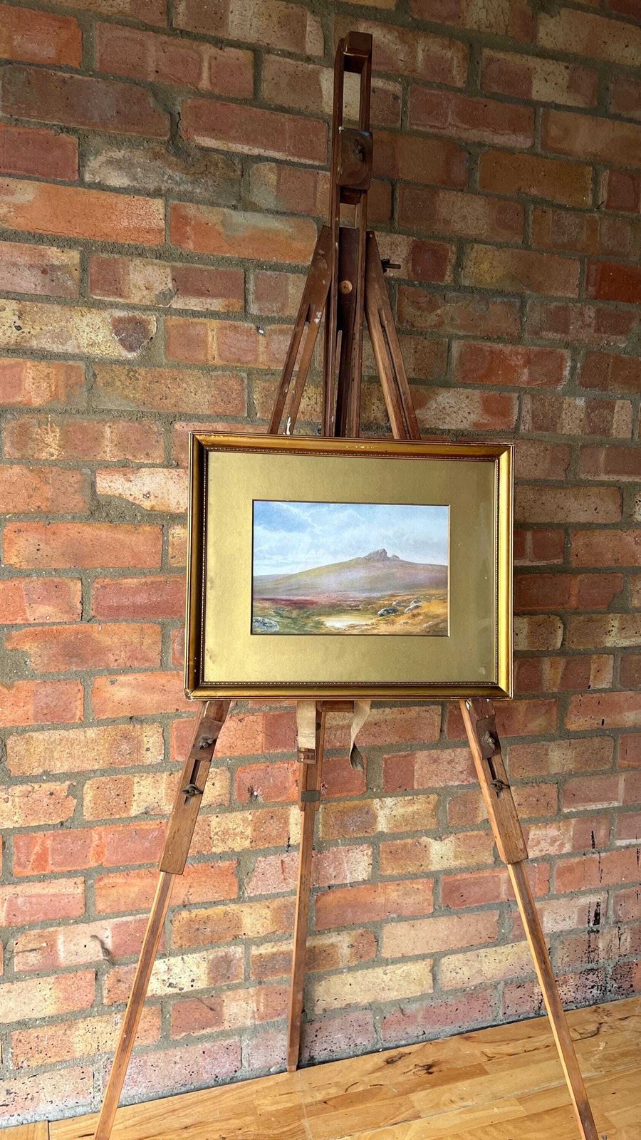 photo for sale Mid Century Framed Landscape Print – Atmospheric Moorland Scene