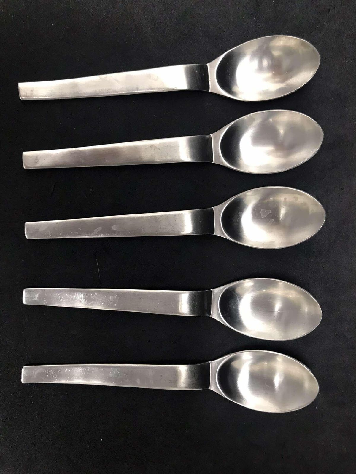 Modernist Flatware Spare Small Spoons Set 5 Carl Auböck Design For Morinox And Amboss 50s Post Modern Lunik 2060 Modern Austrian Design photo furniture