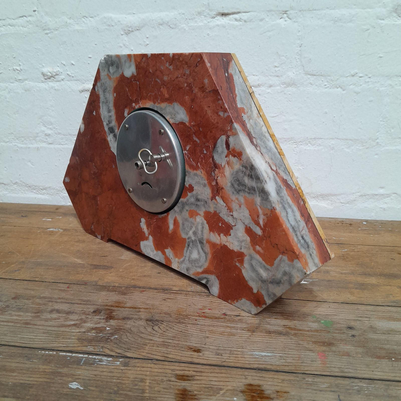 1930's Art Deco Marble Clock Set photo buy