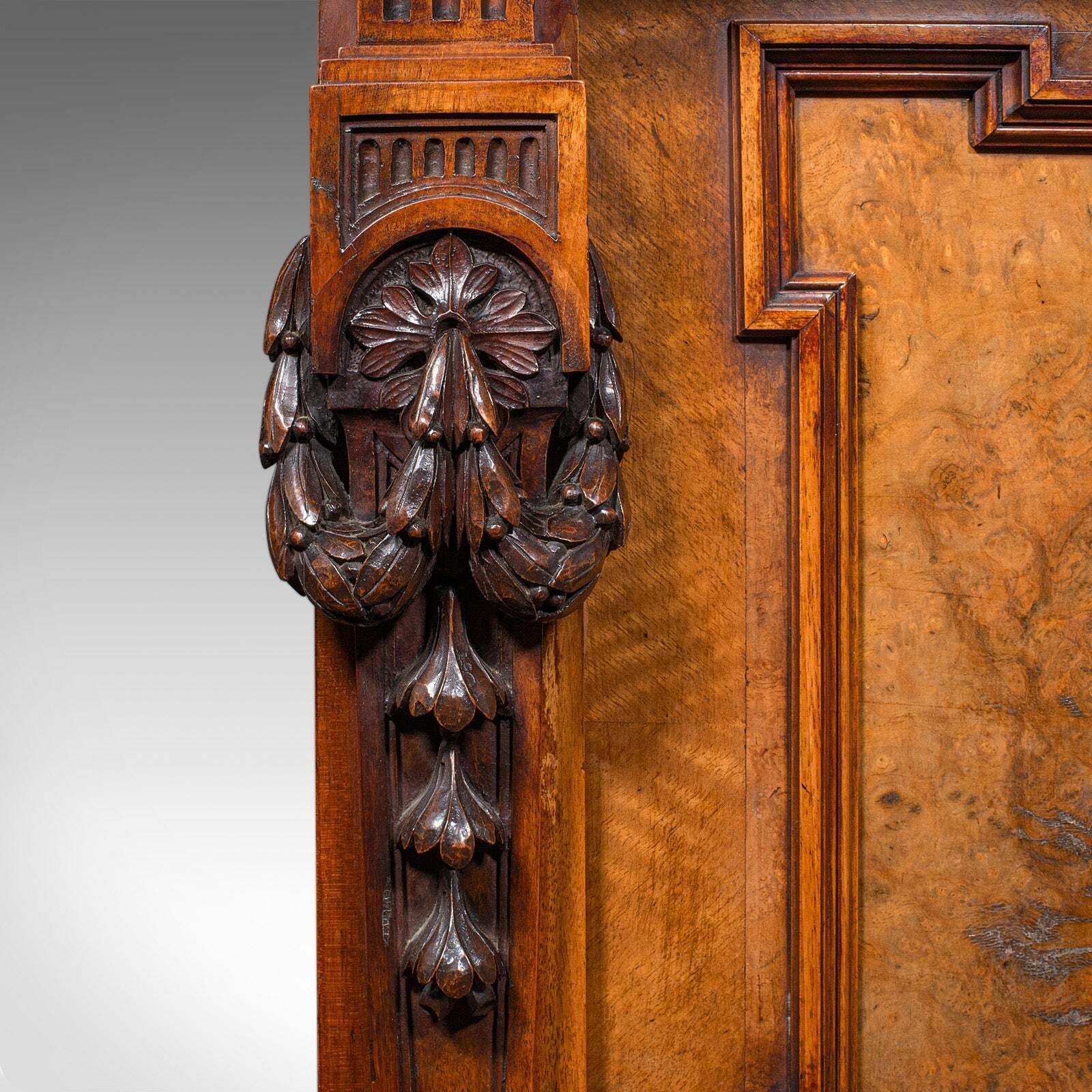 photo furniture Antique Drawing Room Cabinet, French, Walnut, Buffet, Neoclassical, Victorian