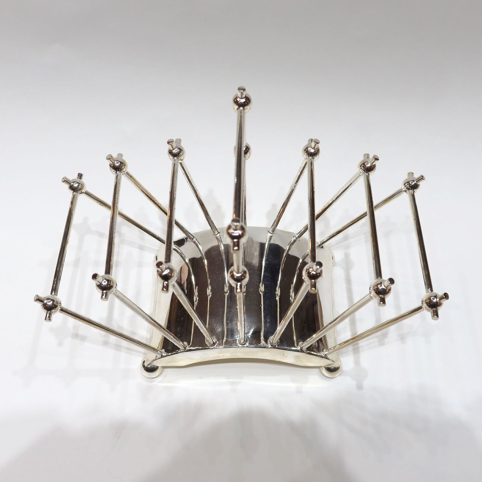 An Incredible And Rare, Silver Plated, Toast/Letter Rack Originally Designed By DR Christopher Dresser photo 195.0