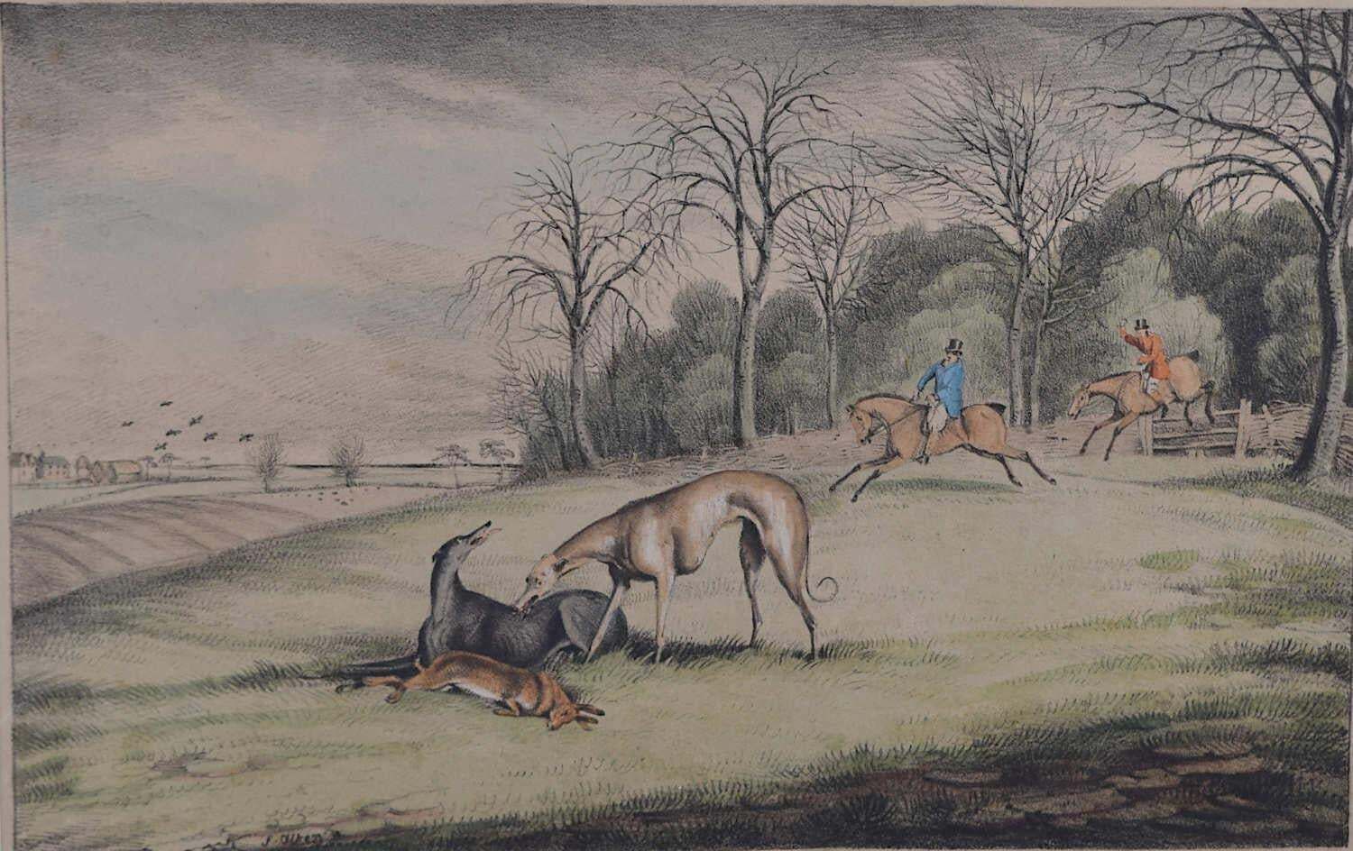 Delineations Of British Field Sports, Lithograph Series By Samuel Alken1822 photo buy