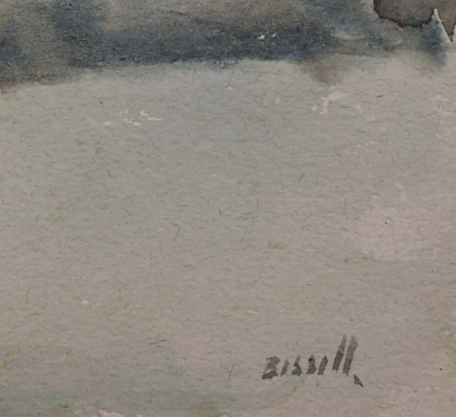 Church View From The Railway, Watercolour By George Bissill photo 936.0