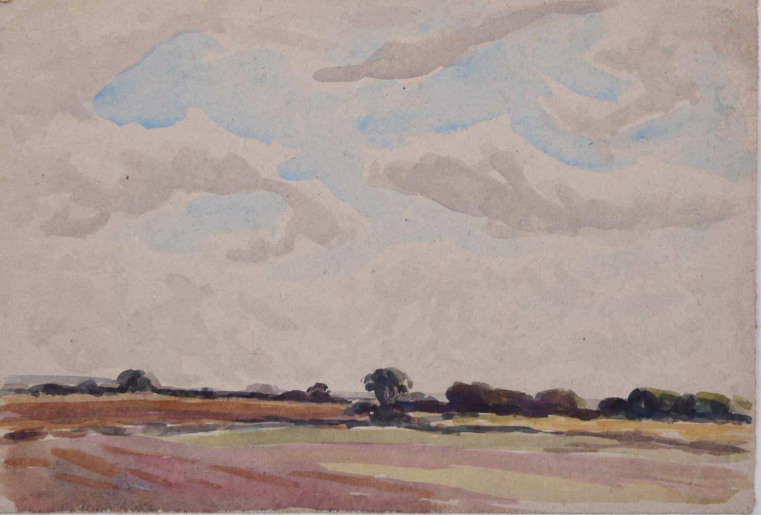Landscape Watercolour By George Bissill