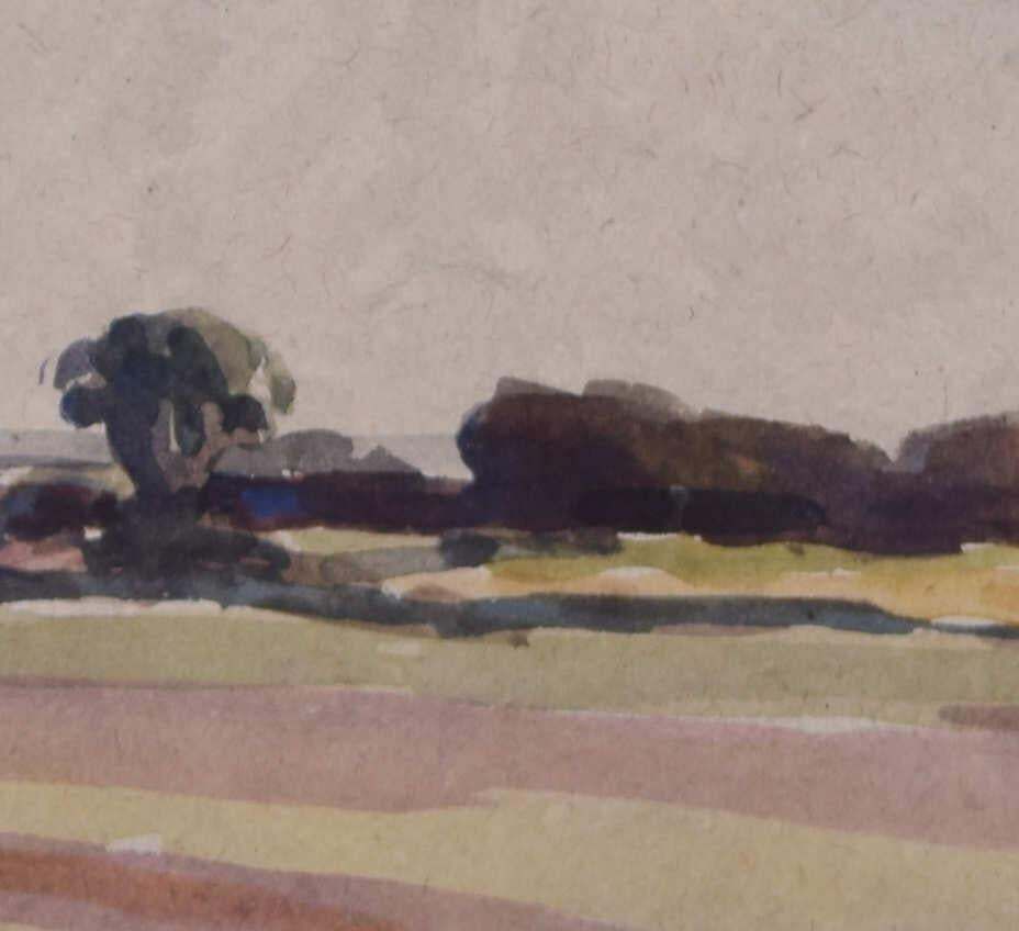 Landscape Watercolour By George Bissill photo for sale