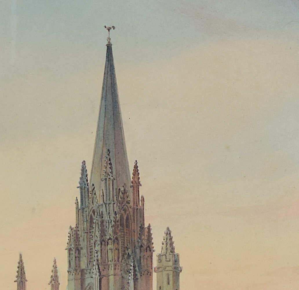 Watercolour Of The Radcliffe Camera From The Great Quadrangle Of All Souls By Rev. William Henry Barnard photo 5289.0