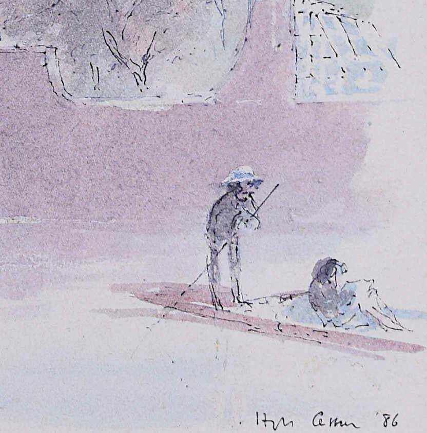 St John's College, Cambridge, Lithograph By Hugh Casson photo furniture
